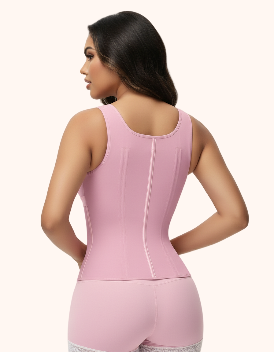 SnachFIT AirMesh™ Double-Layer Tummy Control Waist Shaper Faja with Bra, Tummy & CoreAlign™ Posture Support (V2)